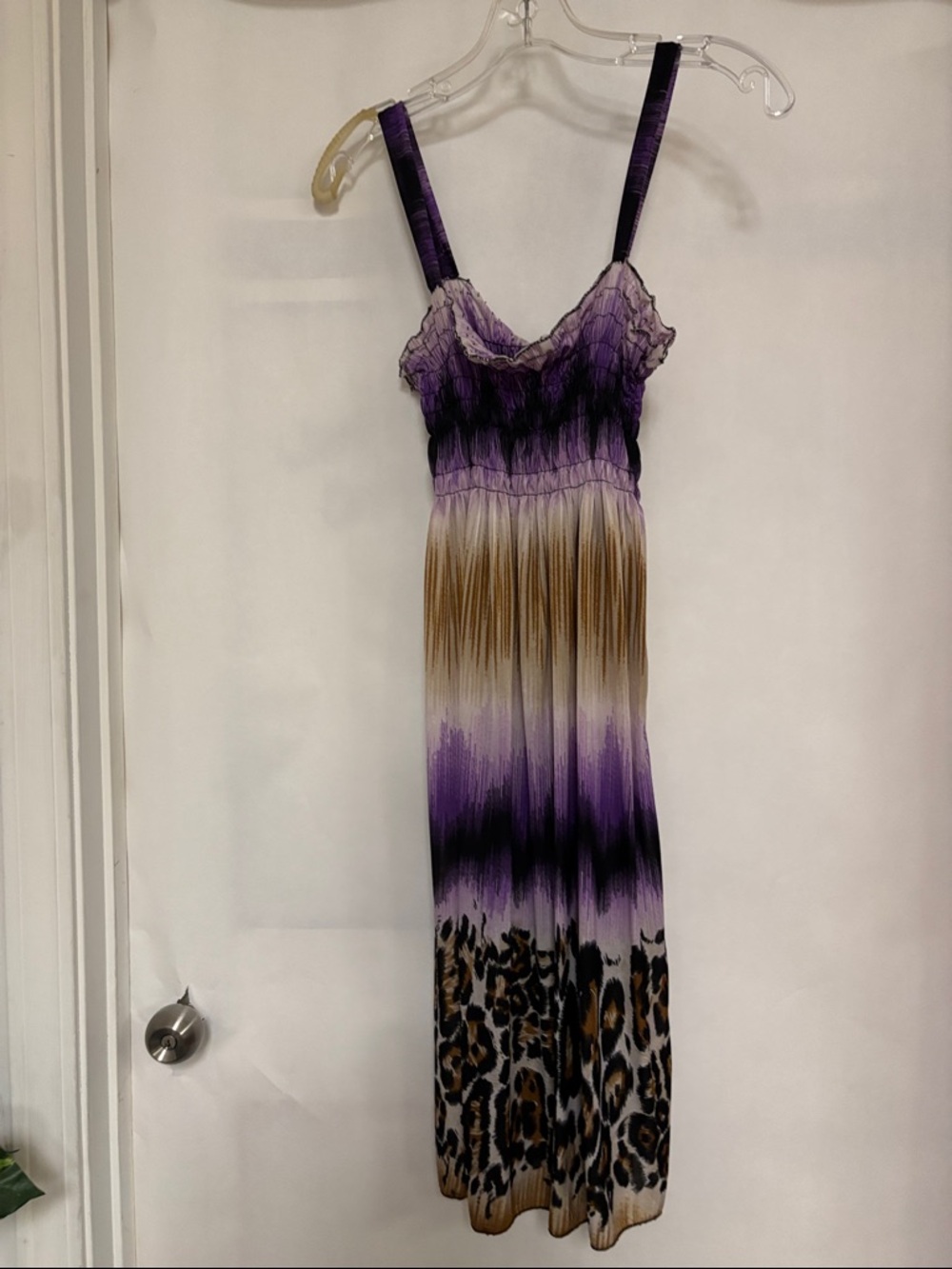 Purple Ombre Leopard Print Slip Dress - Women Intimates & Sleepwear